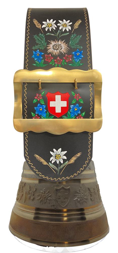 Glocke Roulin Kuh GR-Geschnitzt (10340-111G)